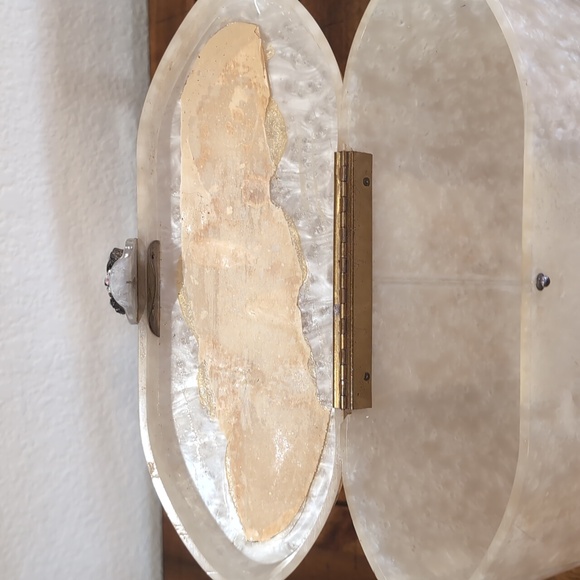 Wilardy Vintage 1950's  Pearlized Lucite Purse Satchel Handbag - Picture 7 of 8